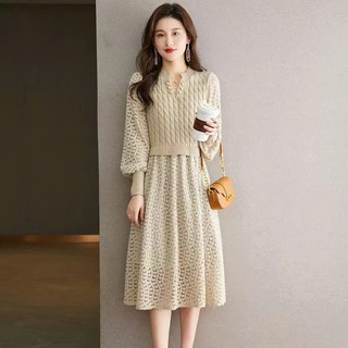 Đầm Dệt Kim Nữ Thanh Lịch Hàn Quốc  VH38