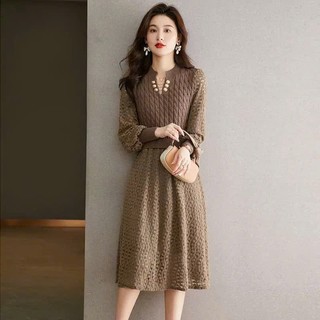 Đầm Dệt Kim Nữ Thanh Lịch Hàn Quốc  VH38