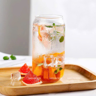 Cốc Thủy Tinh Hình Lon Coca Siêu Xinh, Chịu Nhiệt Cao - Phong Cách RETRO NHẬT BẢN Mới Cho Không Gian