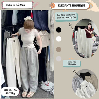 Quần Nỉ Nổi Viền ELEGANTE Chất Liệu Cực Kì Dày Dặn, Phong Cách, Dễ Phối Đồ 55575