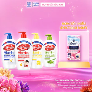 Nước rửa tay Lifebuoy Bảo vệ khỏi vi khuẩn 450gr (Chai)