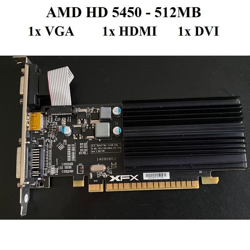 Card màn hình AMD Radeon HD 5450, 6670, 6450, 7470, 8490, R7 200S