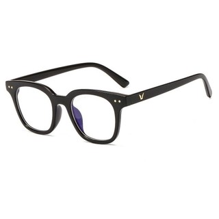 Mắt kính chữ V hai chấm phong cách hàn quốc, Kính mát nam nữ không độ giả cận hàng cao cấp Styley K01