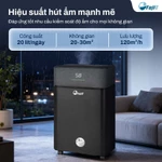 Máy Hút Ẩm Block FujiE HM-920ED, công suất 20 Lít/ngày, có kết nối wifi và kết hợp lọc không khí — ảnh 3