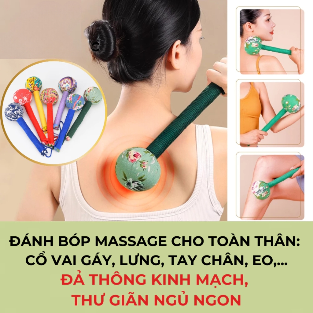 Loại 1 31CM Gậy Ngãi Cứu Thảo Dược DASEP, Gậy Massage Đấm Lưng Cổ Vai Gáy Đả Thông Kinh Mạch Thư Giãn Ngủ Ngon
