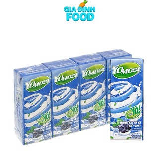 Sữa chua uống Yomost vị Cam/ Dâu/ Việt quất - 170ml/ lốc 4 hộp