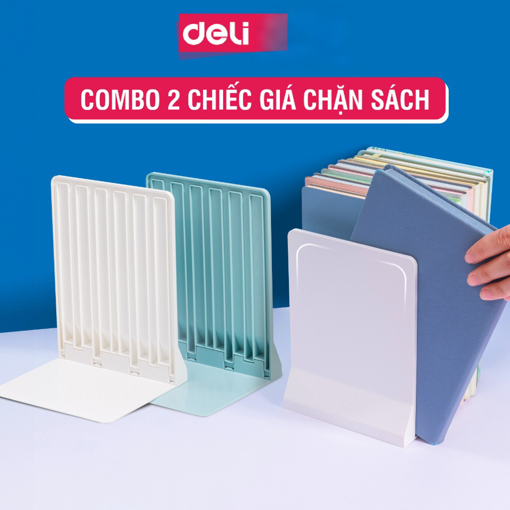 Combo 2 Kệ Đỡ Sách Pastel – Chặn Sách Mini Để Bàn Học, Làm Việc