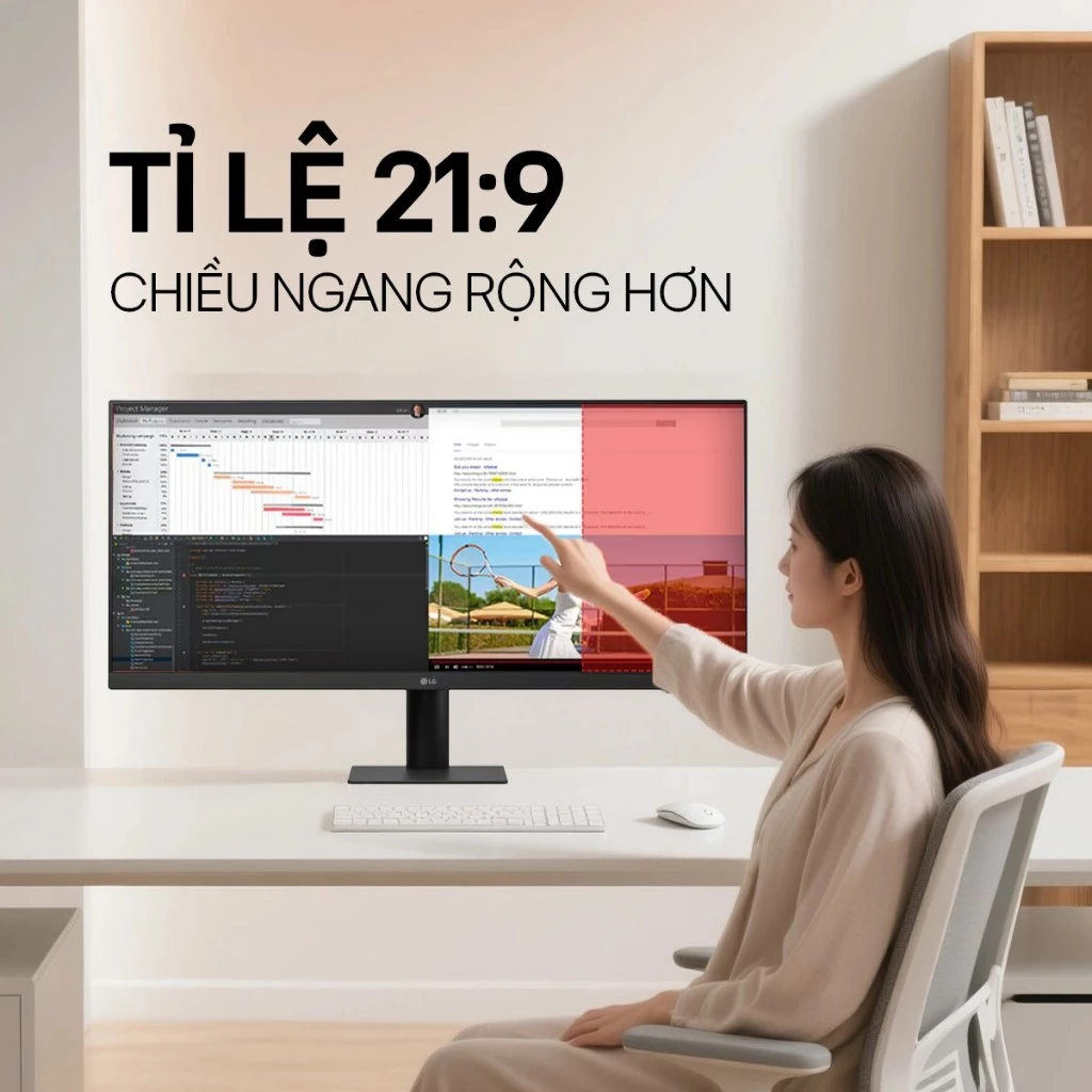 [Chỉ giao miền Nam/Bắc] 29U511A-B.ATV -Màn hình gaming IPS UltraWide 21:9 WFHD (2560x1080) 29inch