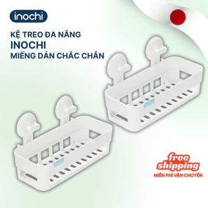 Kệ treo tường nhà tắm Nachi CHỮ NHẬT (treo ngang) Inochi không cần khoan tiện dụng, đa năng