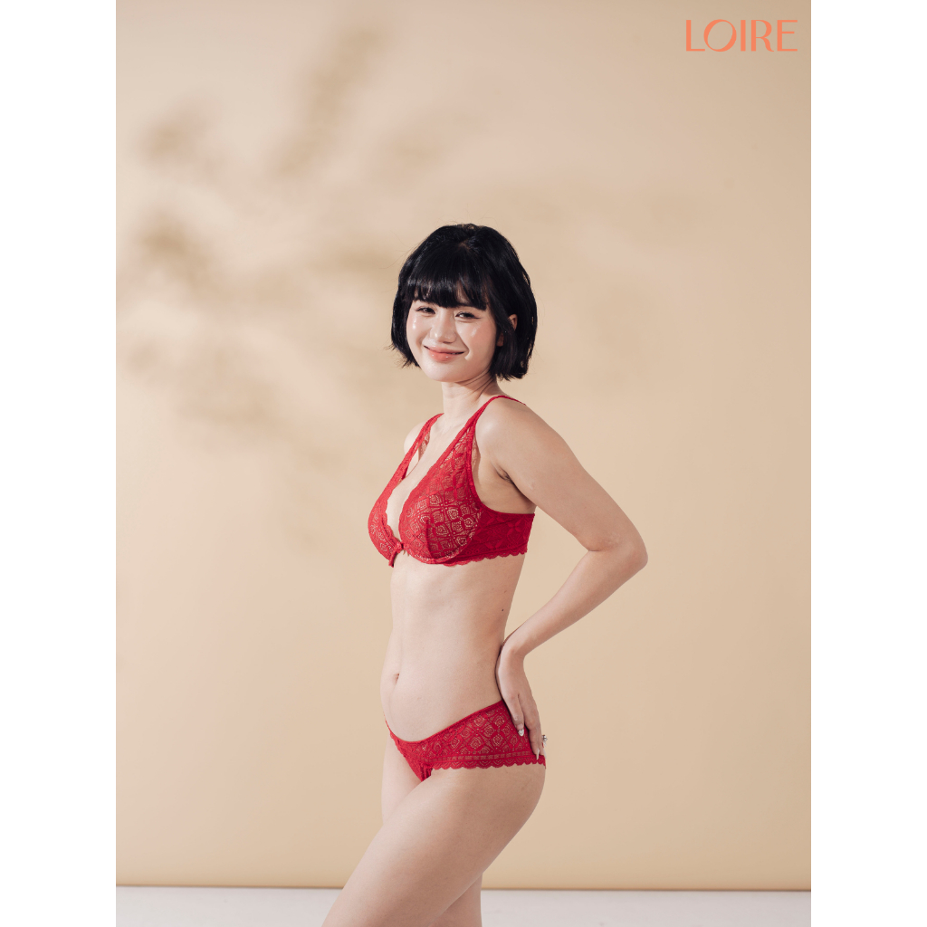 Áo Lót Ren Loire Al250735 Có Gọng Mềm Đệm Mỏng Lớp Ren Mềm Mại