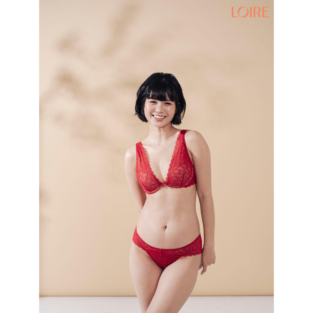 Áo Lót Ren Loire Al250735 Có Gọng Mềm Đệm Mỏng Lớp Ren Mềm Mại