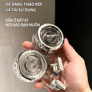 ZiinLife Móc Hút Chân Không Đa Năng - Không Cần Khoan, Chuyên Treo Balo, Áo Khoác & Chìa Khóa