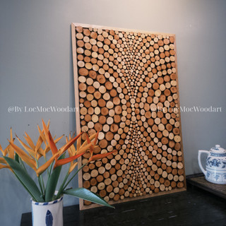 Tranh Gỗ Treo Tường Cánh Bướm - Trang Trí Thiên Nhiên Lộc Mộc Decor, sản phẩm tái chế handmade