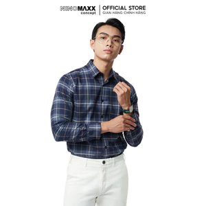 Áo Sơ Mi Nam Caro Tay Dài Cotton NINOMAXX Thương Hiệu N&M 2110032
