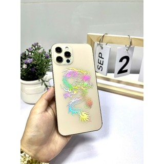 [Hot] Miếng dán PPF hình Rồng vân nổi hiệu ứng bảy màu trong nhám cho Điện Thoại