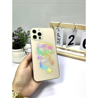 [Hot] Miếng dán PPF hình Rồng vân nổi hiệu ứng bảy màu trong nhám cho Điện Thoại