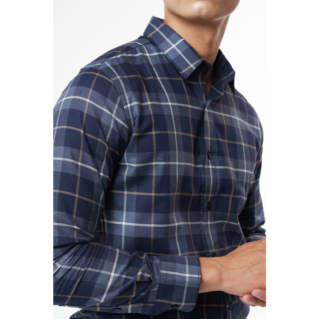 Áo Sơ Mi Nam Caro Tay Dài Cotton NINOMAXX Thương Hiệu N&M 2110032