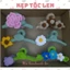 Kẹp tóc len, kẹp cào tóc - handmade len - crochet