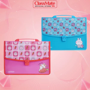 Cặp Học Thêm 2 Ngăn Rabbit CLASSMATE Hình Ngộ Nghĩnh, Chất Liệu Nhựa Nguyên Sinh An Toàn (33x24x8.5cm) CL-SB307