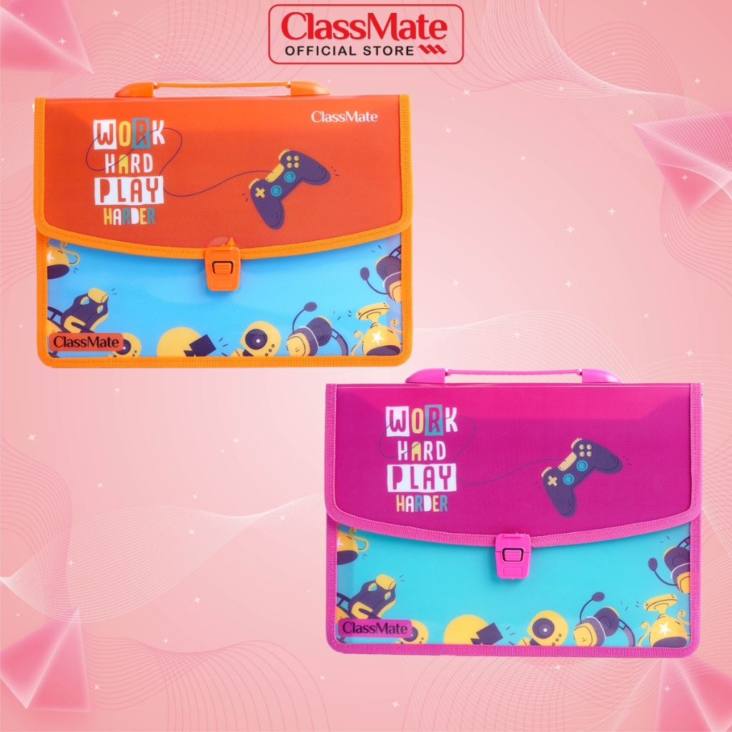 Cặp học thêm 2 ngăn CLASSMATE Thiết Kế Gaming Độc Đáo, Chất Liệu Nhựa Nguyên Sinh An Toàn CL-SB603 (34,5 x 24 x 10cm)