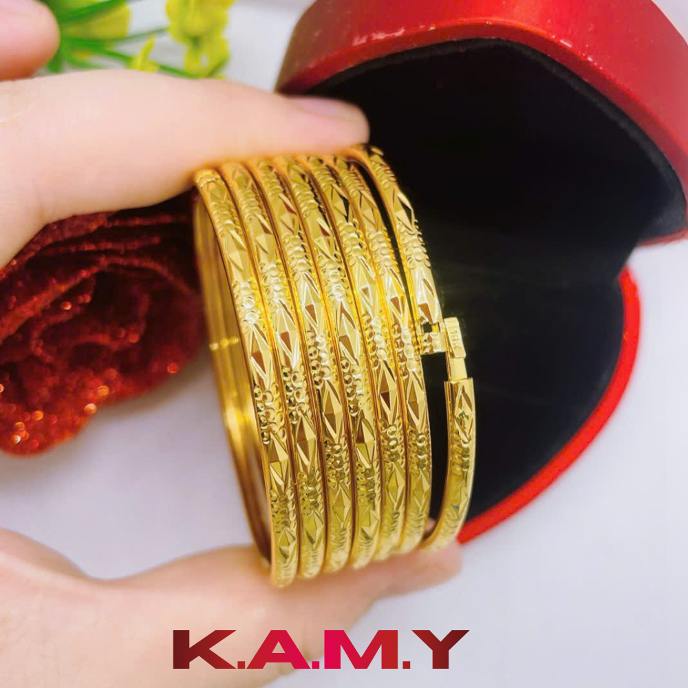 Bộ ximen 3 li khóa lưỡi gà cực đẹp mạ vàng bền màu - Ximen cao cấp bộ 7 chiếc