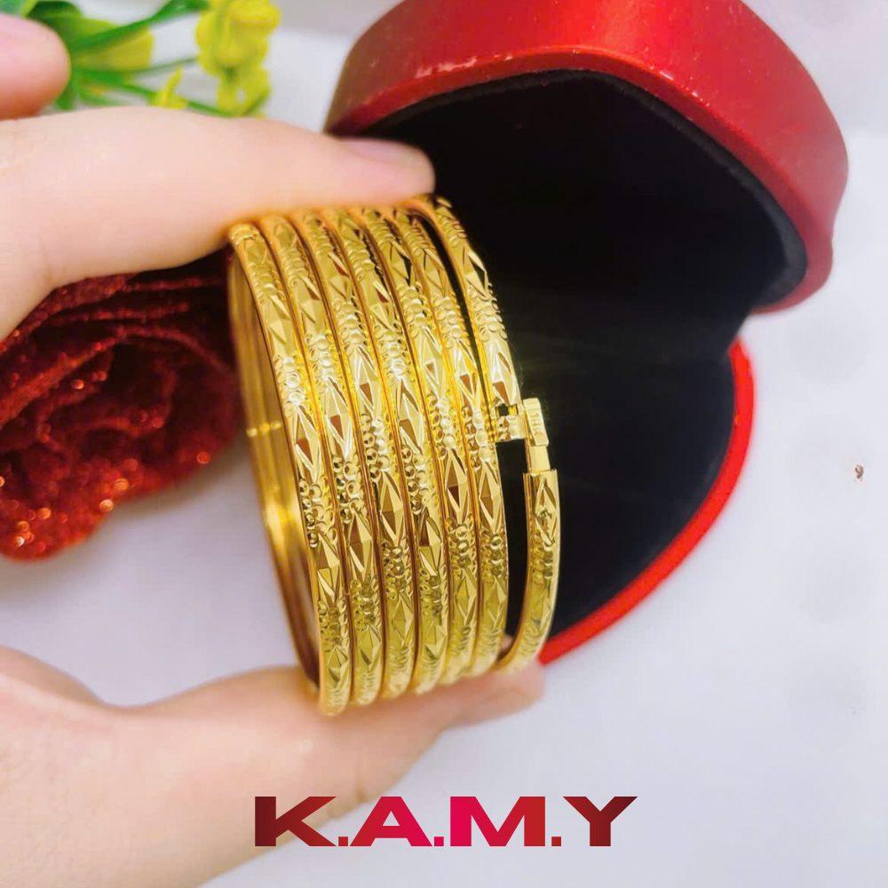 Bộ ximen 3 li khóa lưỡi gà cực đẹp mạ vàng bền màu - Ximen cao cấp bộ 7 chiếc