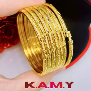 Bộ ximen 3 li khóa lưỡi gà cực đẹp mạ vàng bền màu - Ximen cao cấp bộ 7 chiếc