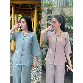 Tim 2Lớp Vải ẤnÐộ Cao Cấp Nữ #Jacket Top Kem Dress Women # Đồ Lam Đi Chùa