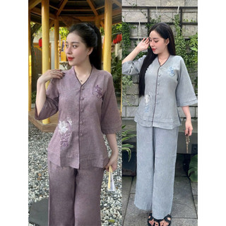 Tim 2Lớp Vải ẤnÐộ Cao Cấp Nữ #Jacket Top Kem Dress Women # Đồ Lam Đi Chùa