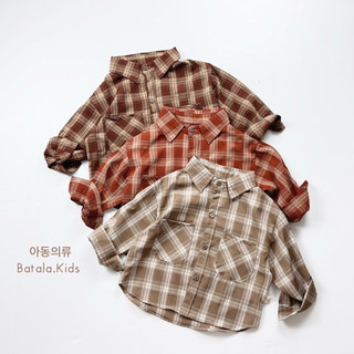 Áo sơ mi kẻ cho bé trai Batala kids, ÁO SƠ MI KẺ 3 MÀU MỚI 2025 (SƠ MI KẺ 05)