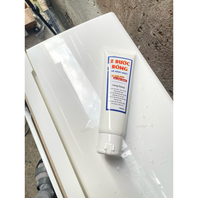 ( Siêu Bóng ) Kem 2 Bước Bóng 100ml - Làm Bóng Mọi Bề Mặt Nhựa Tân Trang Máy Móc Thiết Bị Nhựa