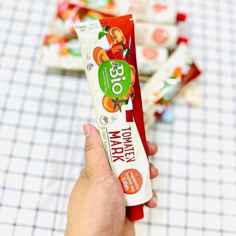 Sốt cà chua, tương cà hữu cơ dmBio, Bio Junior cho bé ăn dặm 200g nội địa Đức