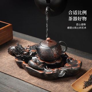 🌸 Khay Trà Gốm Tử Đào Kiến Thủy – Thiết Kế Độc Đáo, Thủ Công Nghệ Thuật, Phụ Kiện Trà Cao Cấp