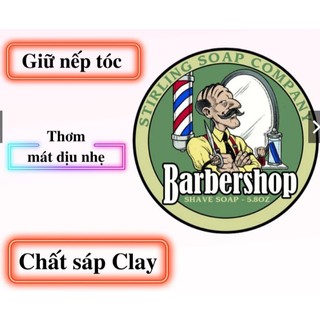 Sáp vuốt tóc nam BARBER Shop 80g Chất Sáp Xịn,Wax Vuốt Tóc Nam Siêu Giữ Nếp Hương Thơm Nam Tính