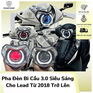 [Lead] Cụm Pha Đèn Lead Up Bi Cầu 3.0 Siêu Sáng Dành Cho Lead Từ 2018 trở lên. Full Cụm Về Ráp