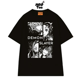 Áo Thun Anime Trending Demon Slayer Team Diệt Quỷ Tanjiro Vải Cotton 75 Mềm Mịn NGỐ TEE