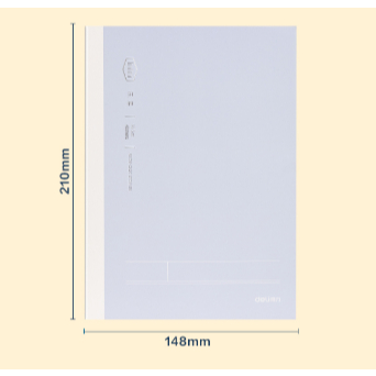 Sổ Khâu Gáy Deli A5 / 80 Trang Giấy 70gsm Chống Lóa Màu Pastel Kẻ Ngang Ghi Chép Học Tập Văn Phòng