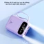 Pin dự phòng 20000mAh siêu nhanh, siêu mỏng, dung lượng lớn với 4 dây sạc nhanh tích hợp