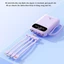 Pin dự phòng 20000mAh siêu nhanh, siêu mỏng, dung lượng lớn với 4 dây sạc nhanh tích hợp