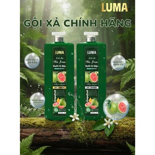 Bộ Gội Xả Luma Bưởi Cô Đặc Thảo Dược 2000ml Hương Bưởi Sang Trọng Cho Spa Gội Đầu Dưỡng Sinh
