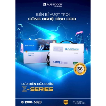 Bộ lưu điện cửa cuốn Austdoor Z1000 SERIES Chính hãng Pin Lithium, Bình lưu điện UPS công nghệ mới nhất