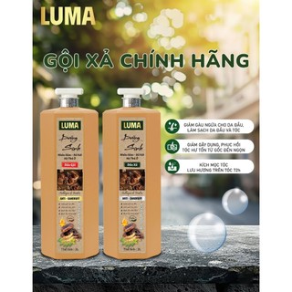 Bộ Gội Xả Luma Dưỡng Sinh Nhân Sâm Bồ Kết Hà Thủ Ô 2000ml Hương Thảo Dược Thiên Nhiên Sang Trọng