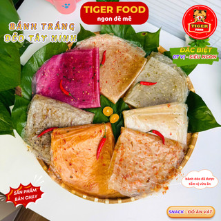 Bánh tráng dẻo cay TIGER FOOD bánh tráng phơi sương dẻo hành ớt dẻo chay Siêu Ngon