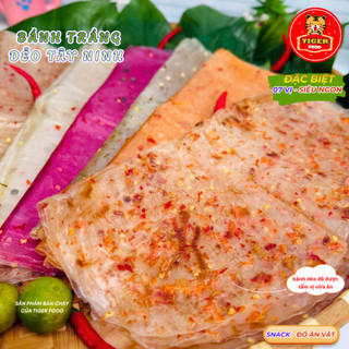 Bánh tráng dẻo cay TIGER FOOD bánh tráng phơi sương dẻo hành ớt dẻo chay Siêu Ngon