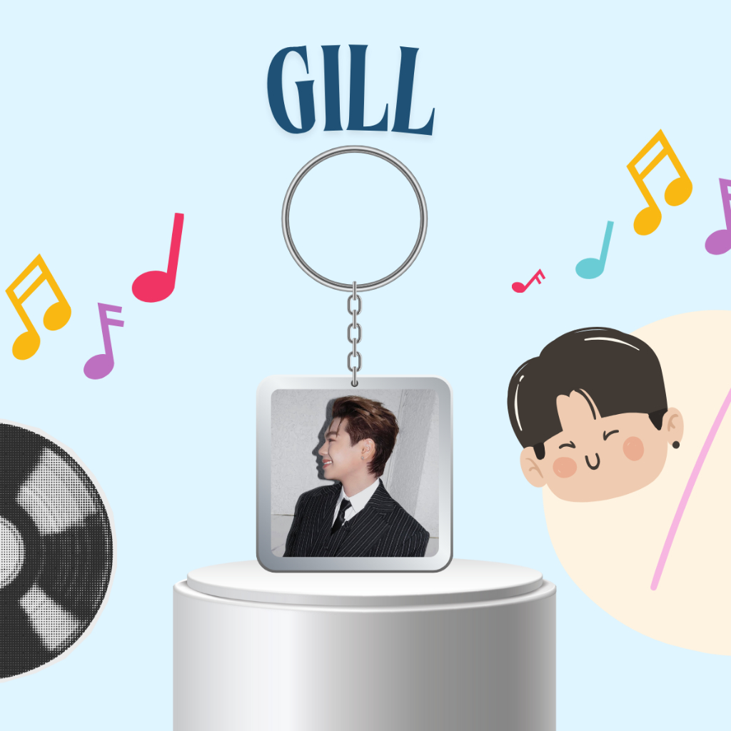 Móc khoá nhựa/ Keyring rapper Gill - Anh trai say hi