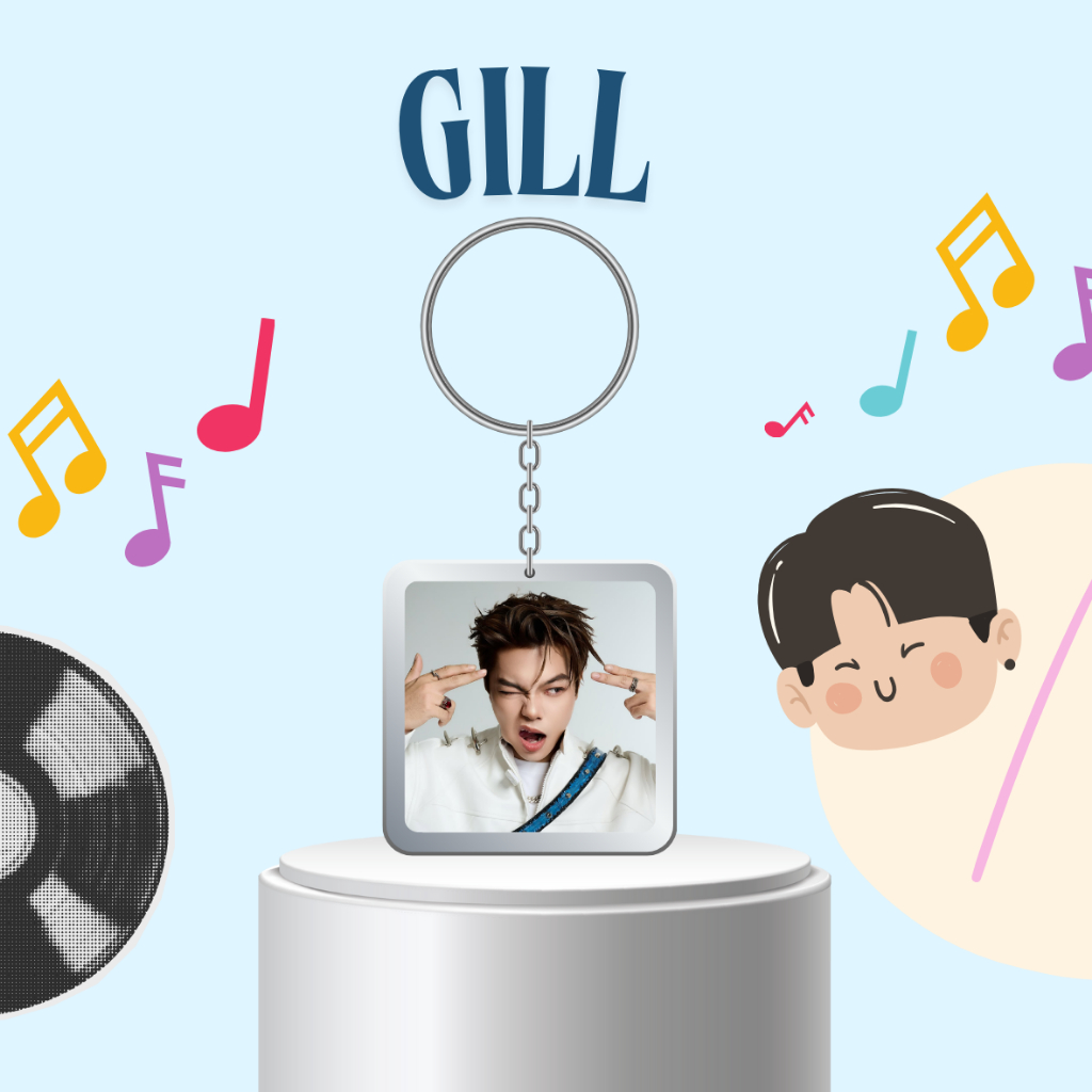 Móc khoá nhựa/ Keyring rapper Gill - Anh trai say hi