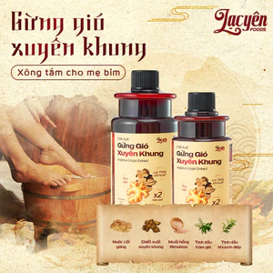 Chiết Xuất Gừng Gió Xuyên Khung Lạc Yên Foods 100% Thành Phần An Toàn, Lành Tính Cho Mẹ Bỉm
