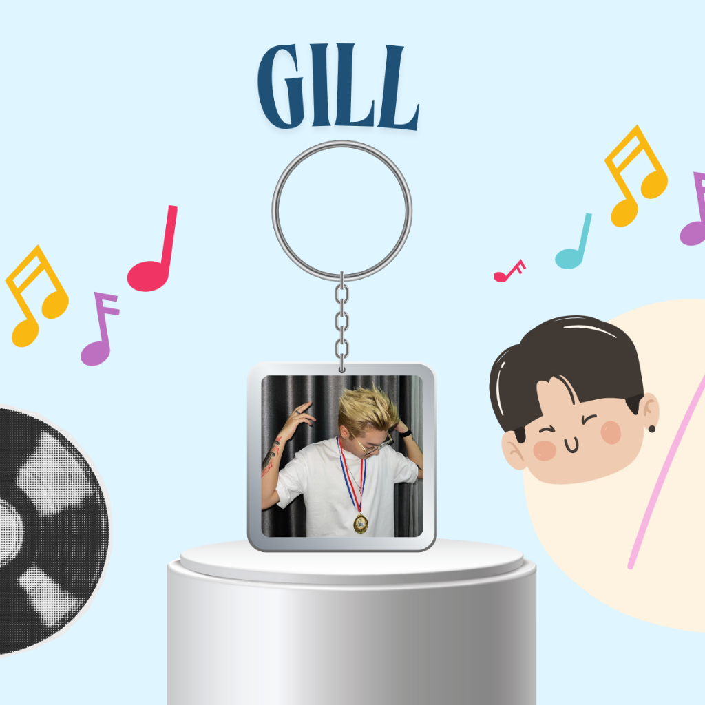 Móc khoá nhựa/ Keyring rapper Gill - Anh trai say hi