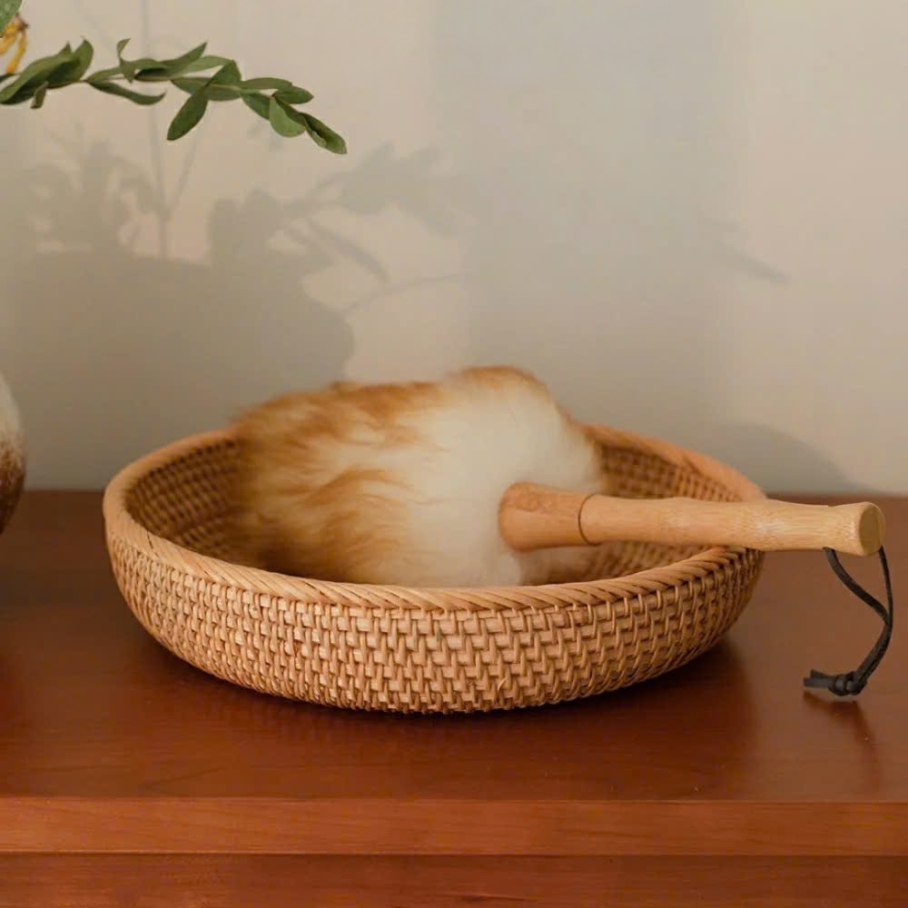 Giỏ Decor đựng đồ ăn bánh kẹo - Bát mây TudoRattan trang trí nhà hàng khách sạn không gian sống