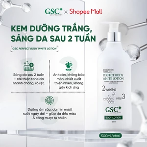Kem Dưỡng Trắng Body GSC Perfect Body White Lotion 500ml , Làm Sáng Da Sau 2 Tuần, Không Bào Mòn - GB002A
